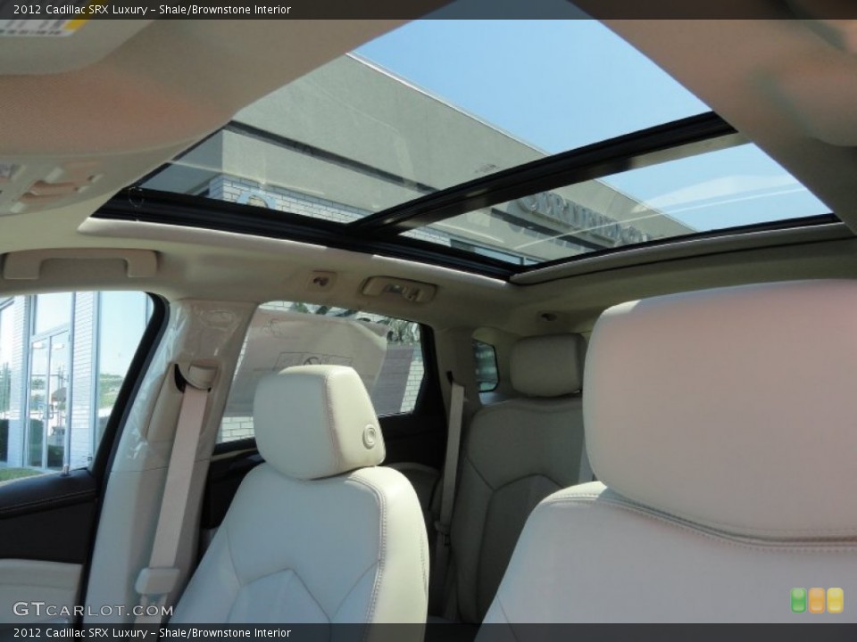 Shale/Brownstone Interior Sunroof for the 2012 Cadillac SRX Luxury #54249707