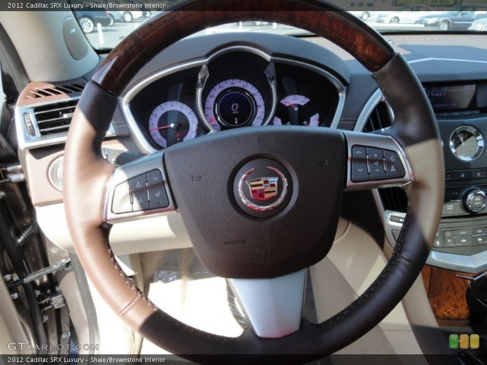 Shale/Brownstone Interior Steering Wheel for the 2012 Cadillac SRX Luxury #54249740