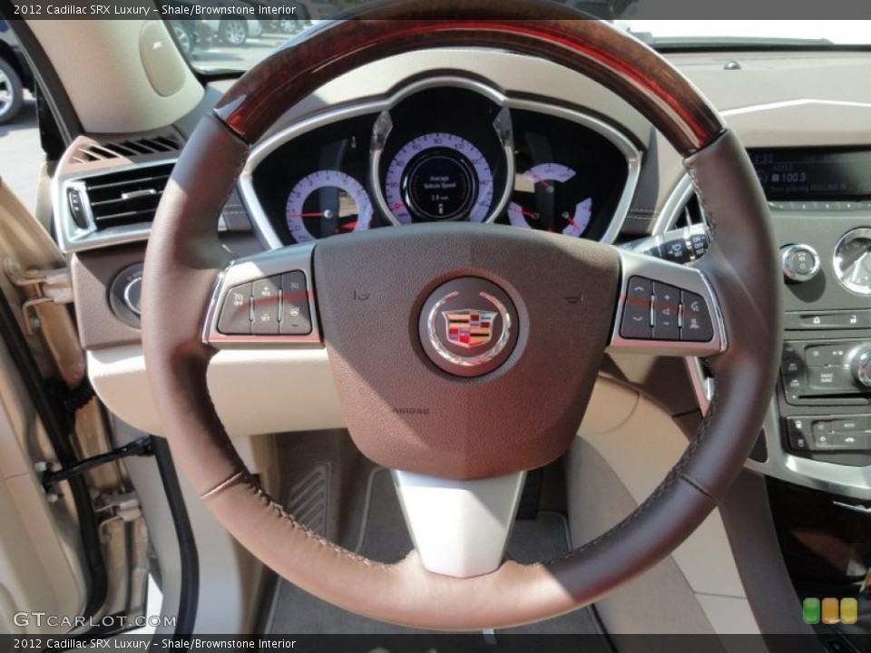Shale/Brownstone Interior Steering Wheel for the 2012 Cadillac SRX Luxury #54249920