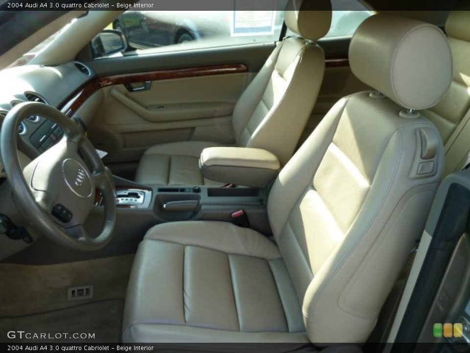 Beige Interior Photo for the 2004 Audi A4 3.0 quattro Cabriolet #54250169