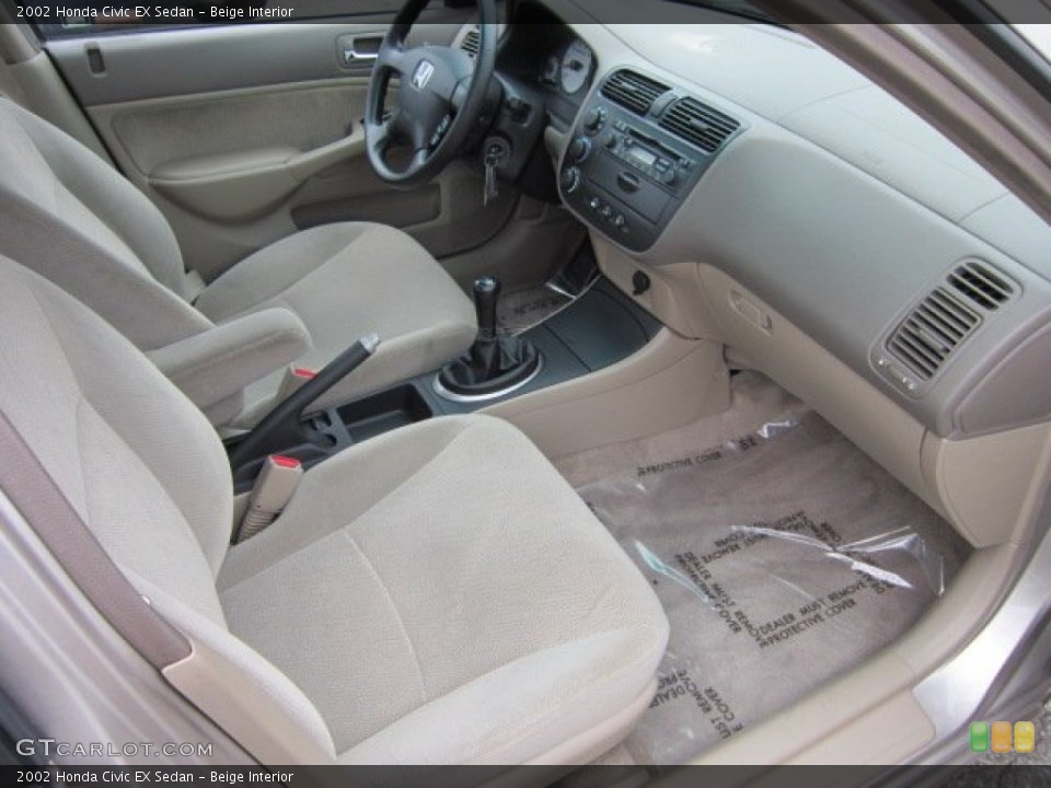 Beige Interior Photo for the 2002 Honda Civic EX Sedan #54250991
