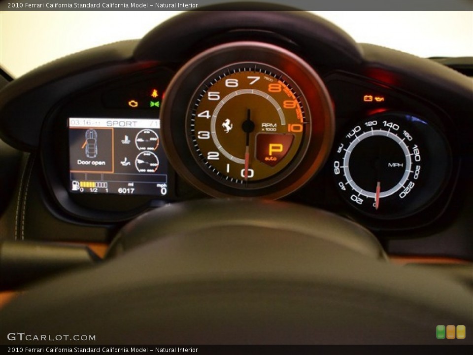 Natural Interior Gauges for the 2010 Ferrari California  #54251690