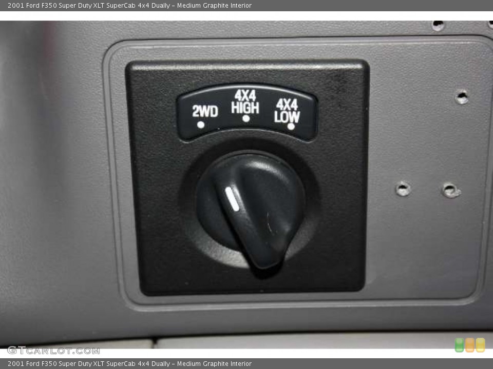 Medium Graphite Interior Controls for the 2001 Ford F350 Super Duty XLT SuperCab 4x4 Dually #54254192
