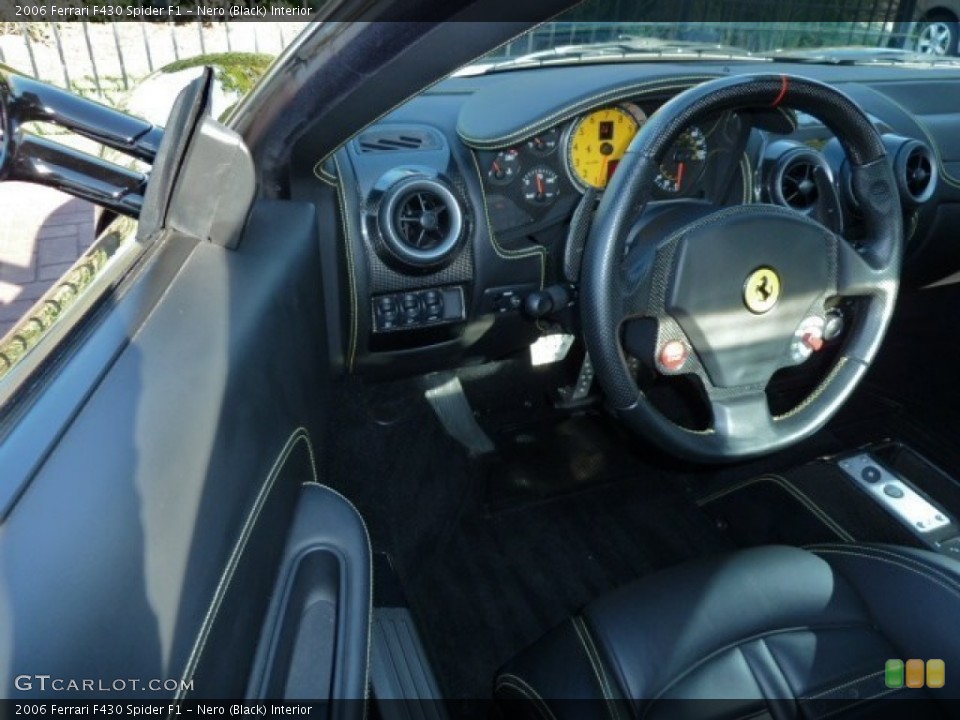 Nero (Black) Interior Steering Wheel for the 2006 Ferrari F430 Spider F1 #54255281