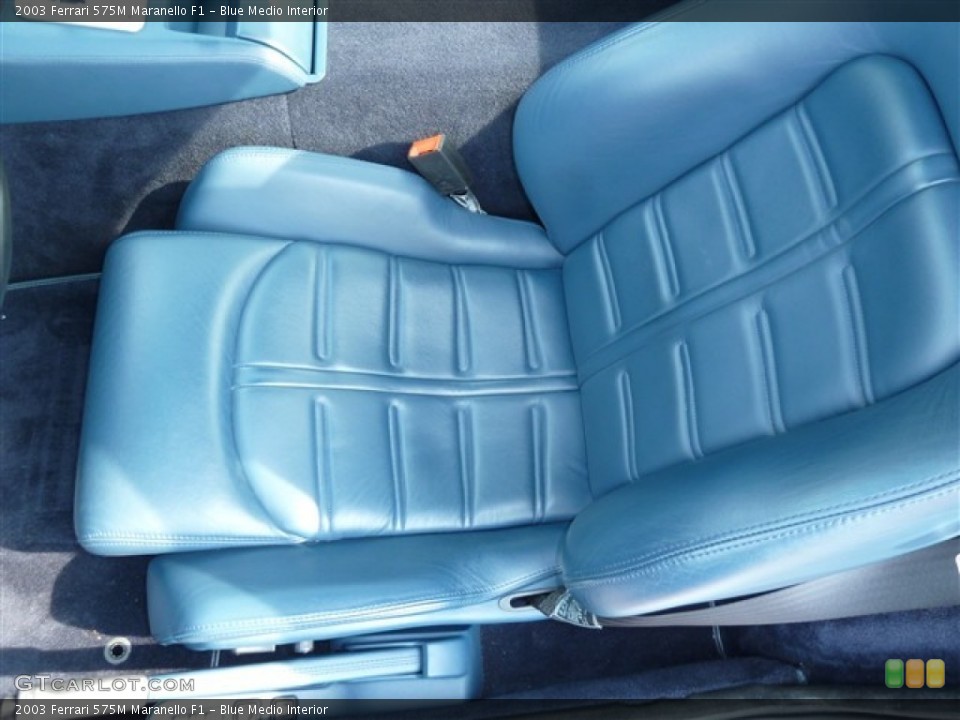 Blue Medio Interior Photo for the 2003 Ferrari 575M Maranello F1 #54255380