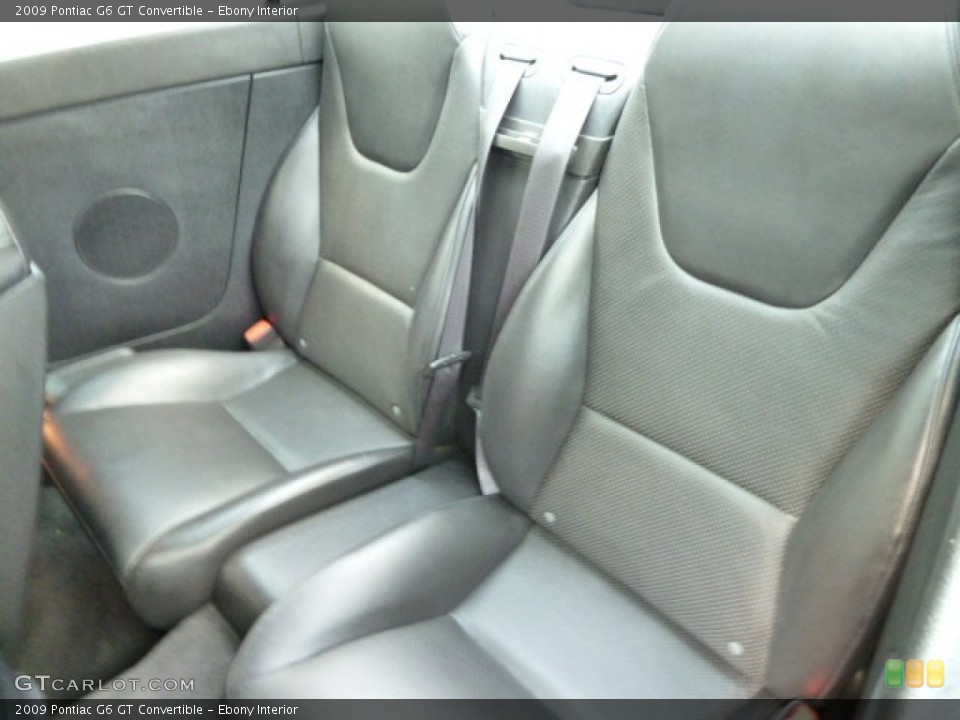 Ebony Interior Photo for the 2009 Pontiac G6 GT Convertible #54258353
