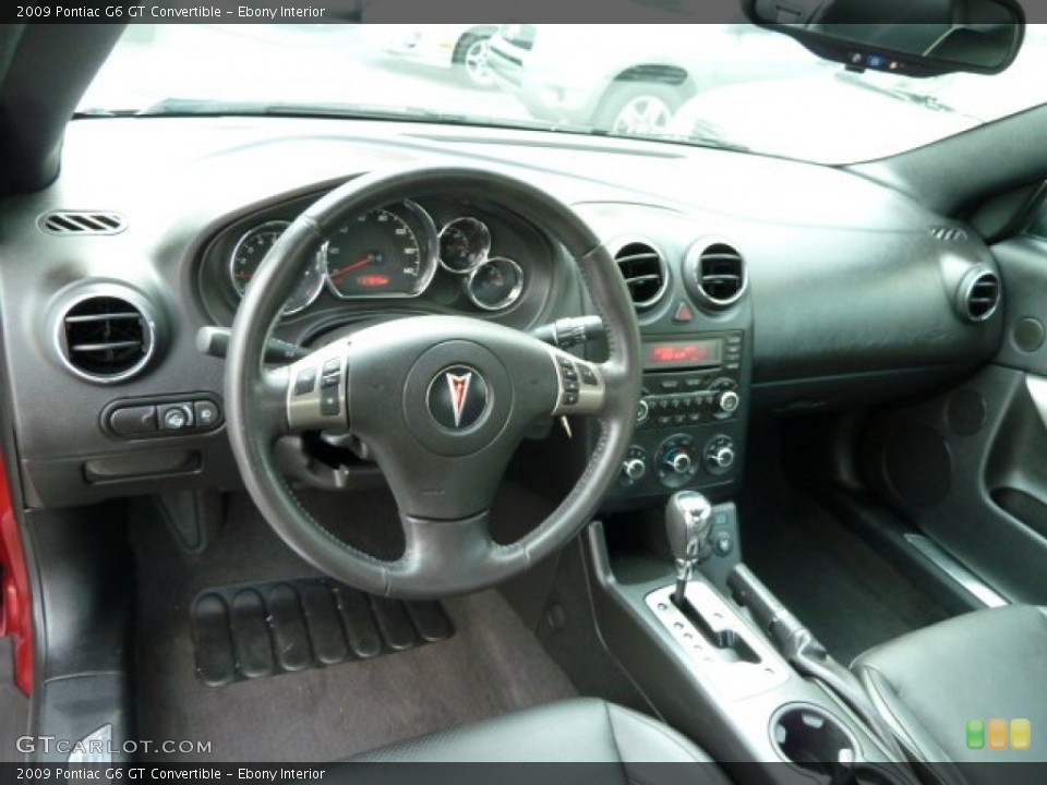 Ebony Interior Photo for the 2009 Pontiac G6 GT Convertible #54258398