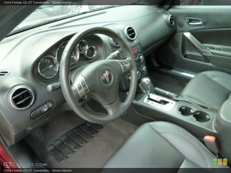 Ebony Interior Photo for the 2009 Pontiac G6 GT Convertible #54258412