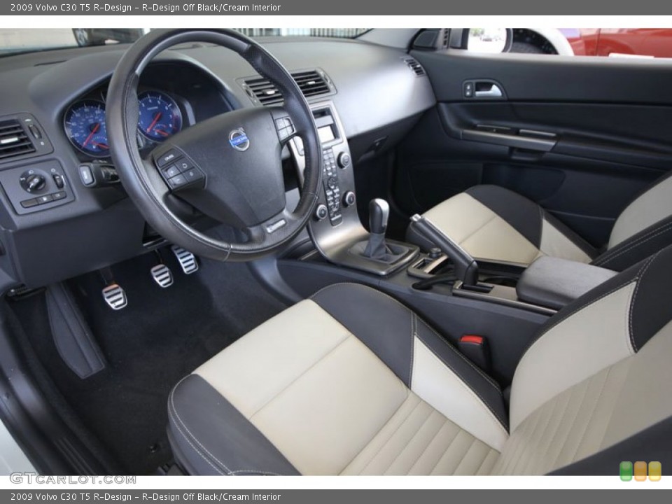 R-Design Off Black/Cream Interior Photo for the 2009 Volvo C30 T5 R-Design #54258905