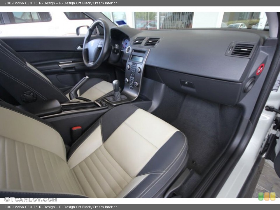 R-Design Off Black/Cream Interior Dashboard for the 2009 Volvo C30 T5 R-Design #54259021
