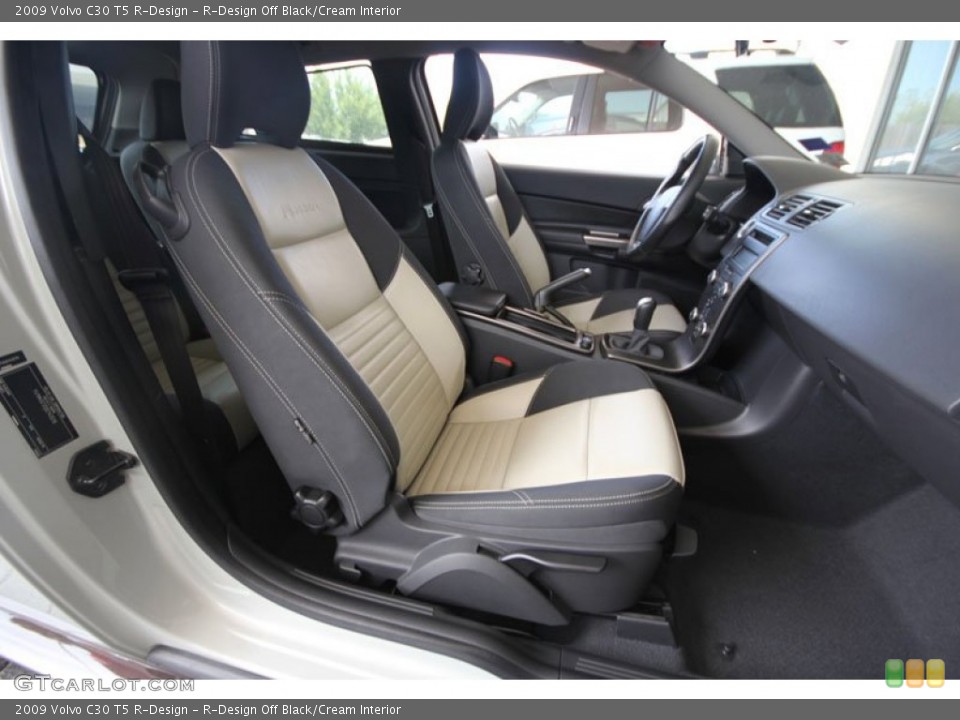 R-Design Off Black/Cream Interior Photo for the 2009 Volvo C30 T5 R-Design #54259028