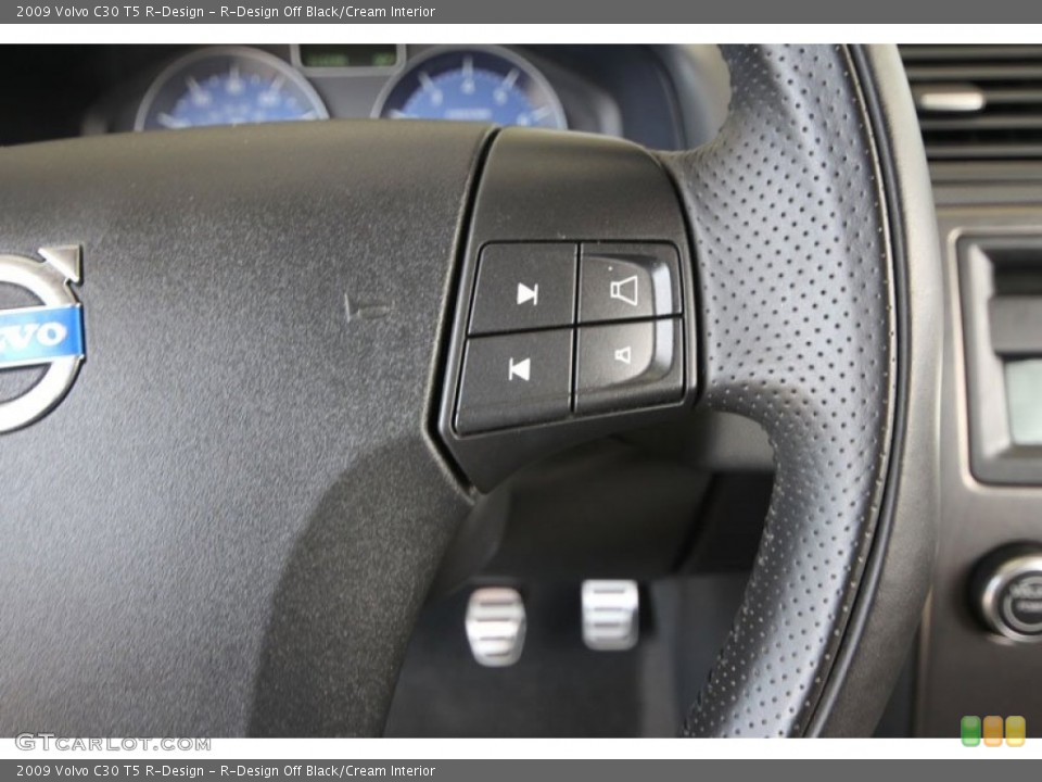 R-Design Off Black/Cream Interior Controls for the 2009 Volvo C30 T5 R-Design #54259055
