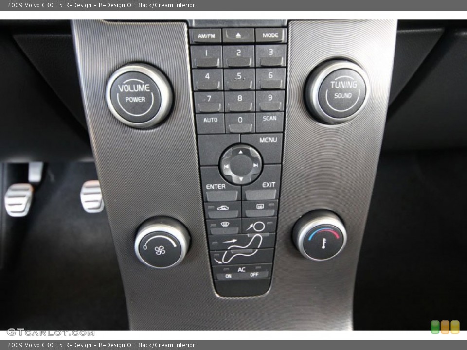 R-Design Off Black/Cream Interior Controls for the 2009 Volvo C30 T5 R-Design #54259073