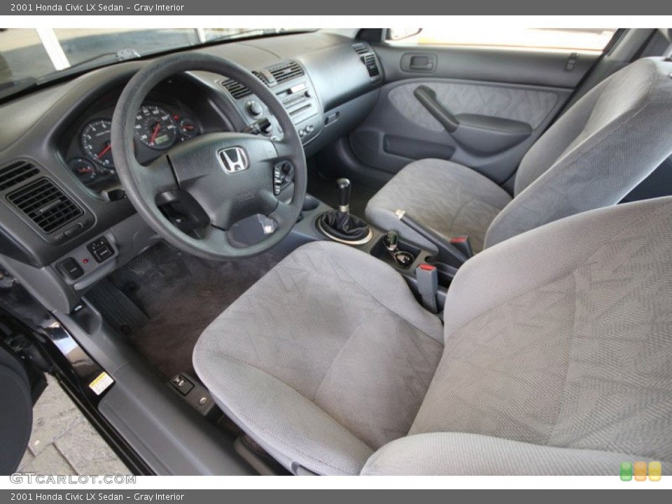 Gray Interior Photo for the 2001 Honda Civic LX Sedan #54262475