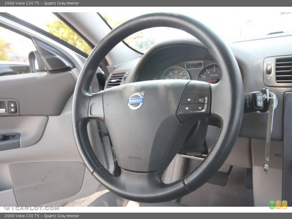 Quartz Gray Interior Steering Wheel for the 2009 Volvo C30 T5 #54265297