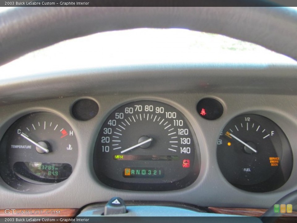 Graphite Interior Gauges for the 2003 Buick LeSabre Custom #54266051