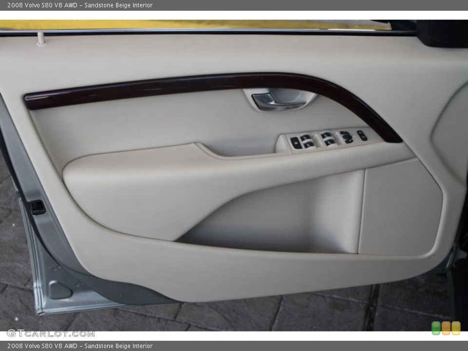 Sandstone Beige Interior Door Panel for the 2008 Volvo S80 V8 AWD #54266705
