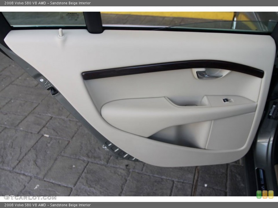 Sandstone Beige Interior Door Panel for the 2008 Volvo S80 V8 AWD #54266765
