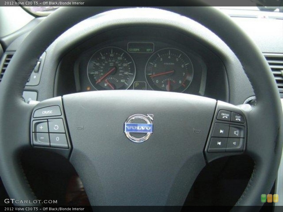 Off Black/Blonde Interior Steering Wheel for the 2012 Volvo C30 T5 #54268553