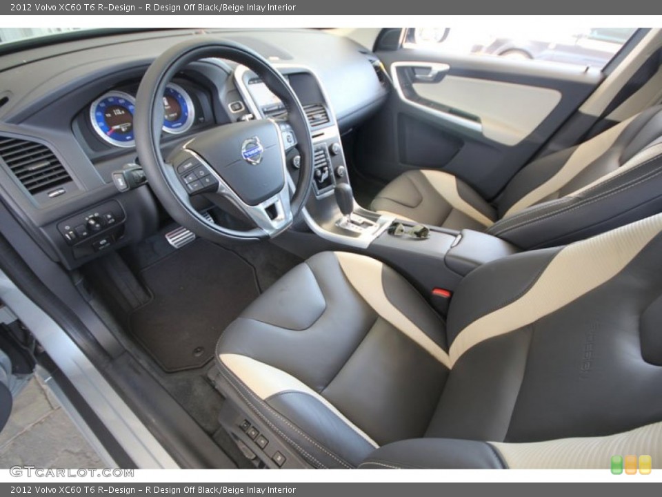 R Design Off Black/Beige Inlay Interior Photo for the 2012 Volvo XC60 T6 R-Design #54268595