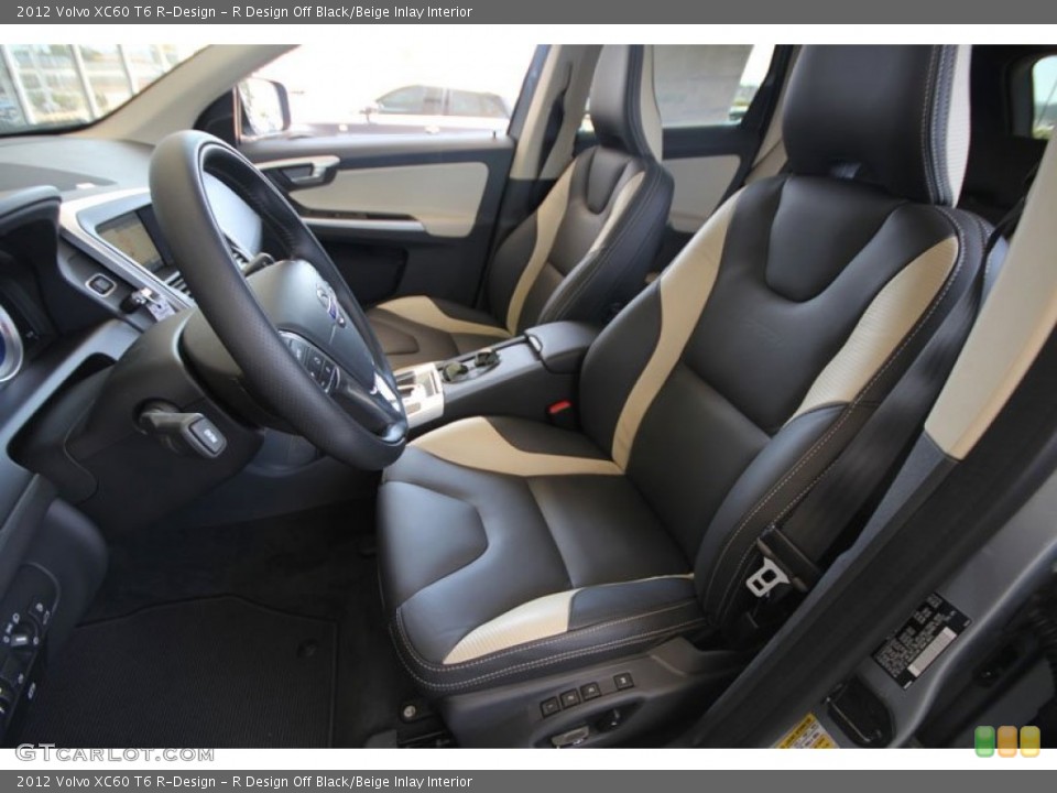 R Design Off Black/Beige Inlay Interior Photo for the 2012 Volvo XC60 T6 R-Design #54268603