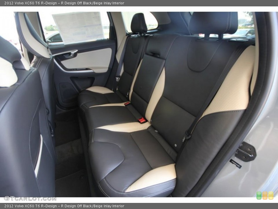 R Design Off Black/Beige Inlay Interior Photo for the 2012 Volvo XC60 T6 R-Design #54268611