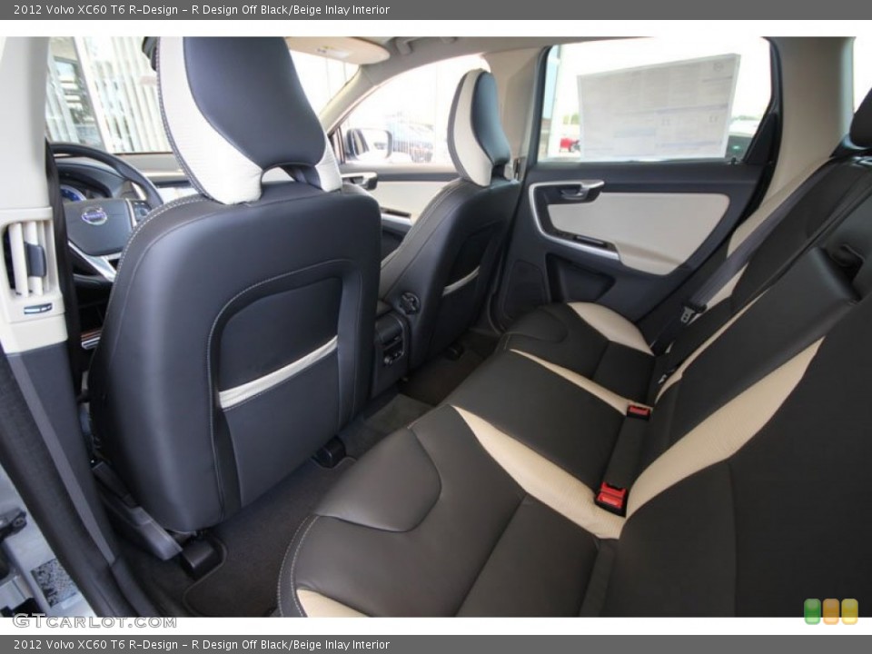 R Design Off Black/Beige Inlay Interior Photo for the 2012 Volvo XC60 T6 R-Design #54268706