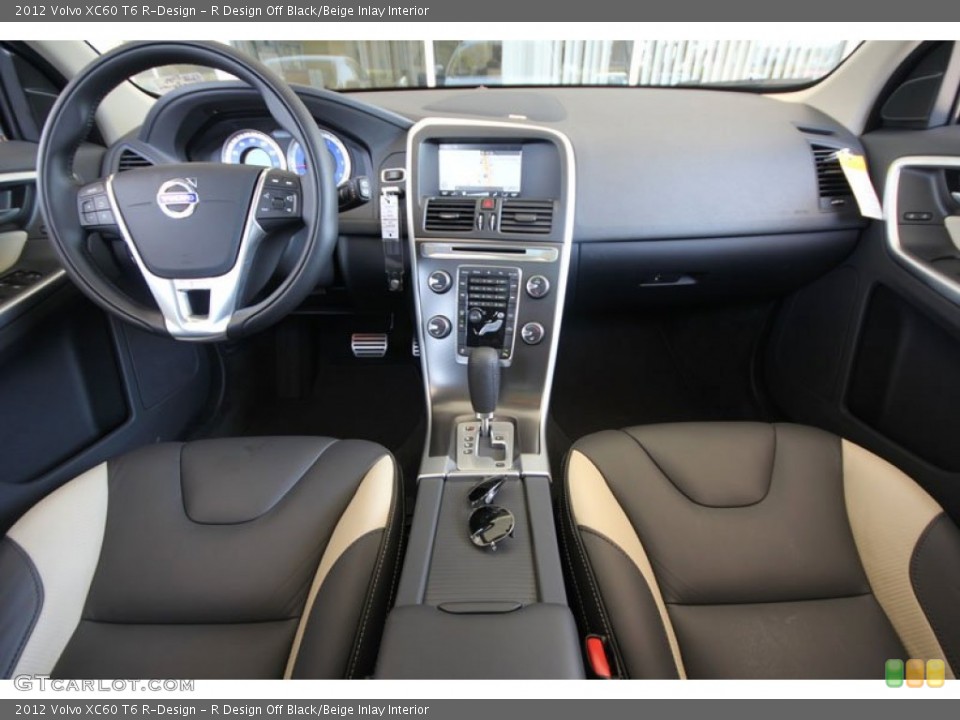 R Design Off Black/Beige Inlay Interior Dashboard for the 2012 Volvo XC60 T6 R-Design #54268721