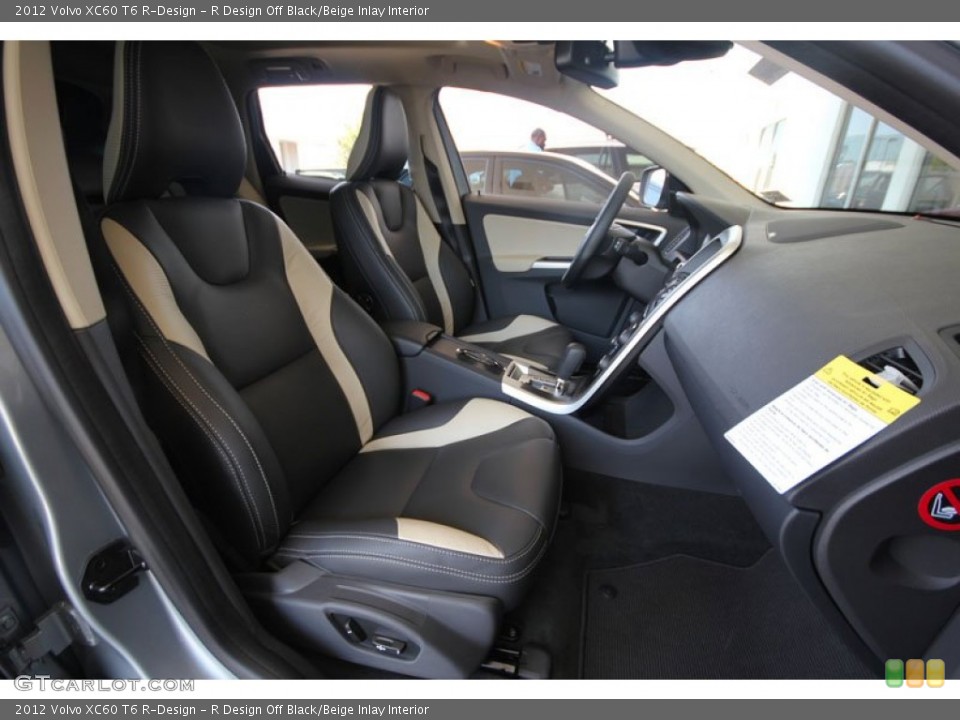 R Design Off Black/Beige Inlay 2012 Volvo XC60 Interiors