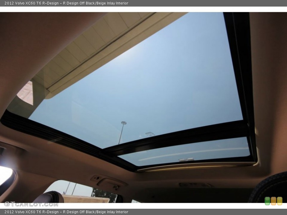 R Design Off Black/Beige Inlay Interior Sunroof for the 2012 Volvo XC60 T6 R-Design #54268796