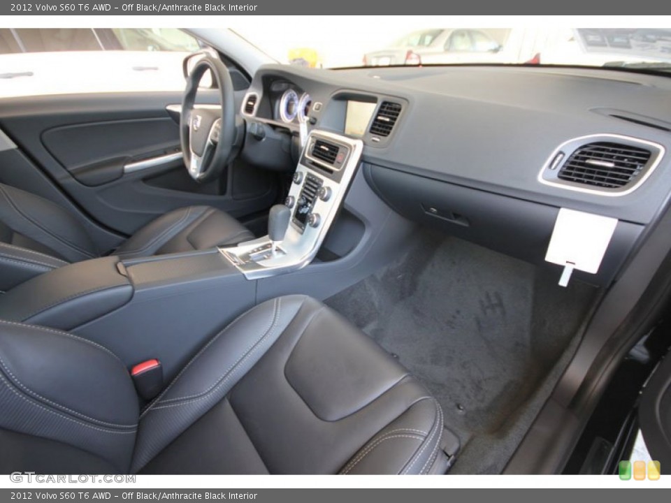Off Black/Anthracite Black Interior Photo for the 2012 Volvo S60 T6 AWD #54269000