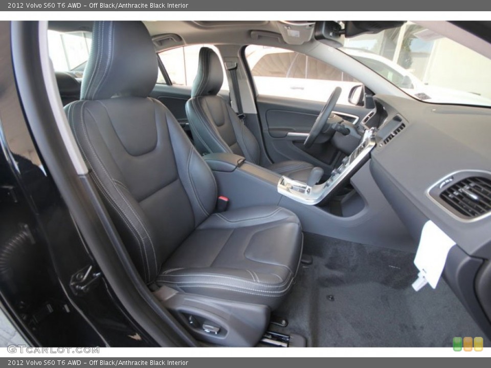 Off Black/Anthracite Black Interior Photo for the 2012 Volvo S60 T6 AWD #54269009