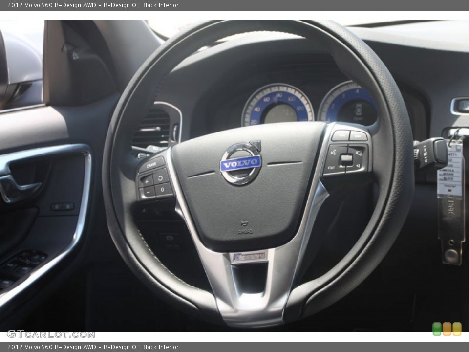 R-Design Off Black Interior Steering Wheel for the 2012 Volvo S60 R-Design AWD #54269291