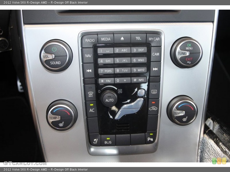 R-Design Off Black Interior Controls for the 2012 Volvo S60 R-Design AWD #54269444