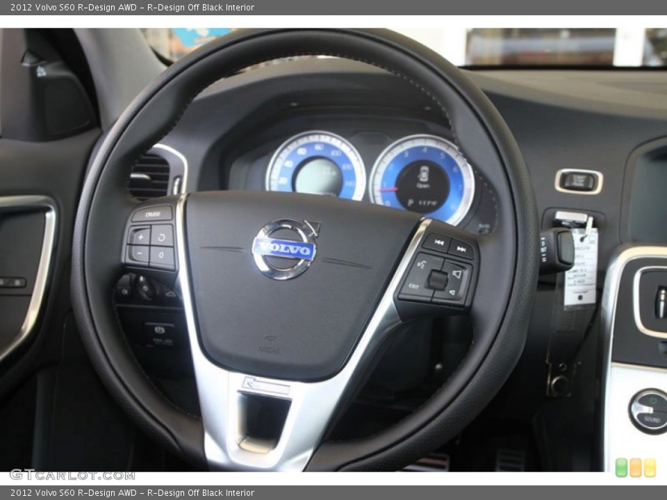 R-Design Off Black Interior Steering Wheel for the 2012 Volvo S60 R-Design AWD #54269492