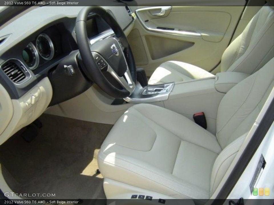 Soft Beige Interior Photo for the 2012 Volvo S60 T6 AWD #54269849
