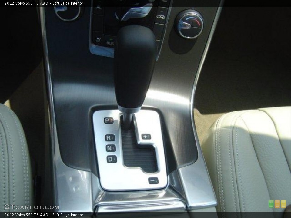 Soft Beige Interior Transmission for the 2012 Volvo S60 T6 AWD #54270053