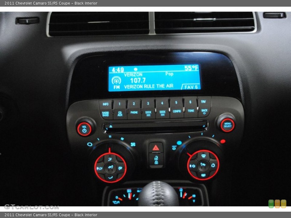 Black Interior Audio System for the 2011 Chevrolet Camaro SS/RS Coupe #54271232