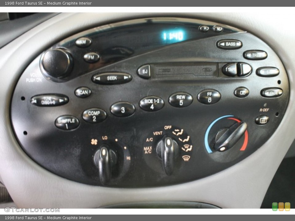 Medium Graphite Interior Controls for the 1998 Ford Taurus SE #54275282