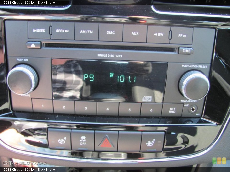 Black Interior Audio System for the 2011 Chrysler 200 LX #54276173