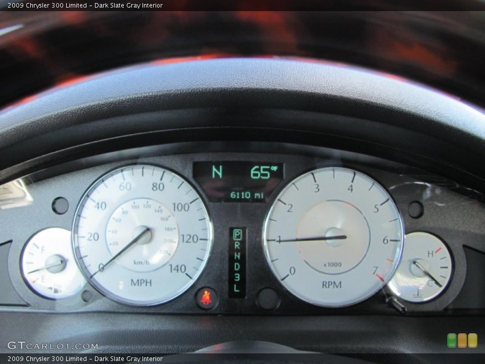 Dark Slate Gray Interior Gauges for the 2009 Chrysler 300 Limited #54276560