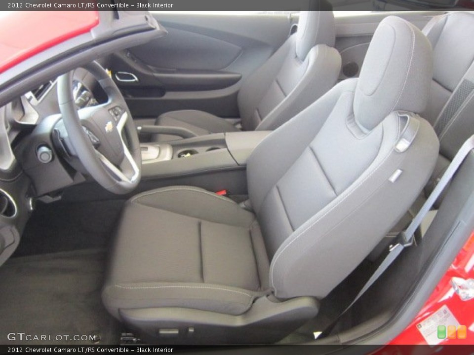 Black Interior Photo for the 2012 Chevrolet Camaro LT/RS Convertible #54278330