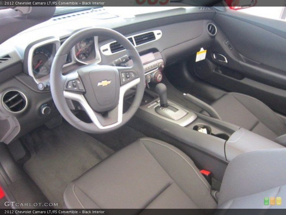 Black Interior Prime Interior for the 2012 Chevrolet Camaro LT/RS Convertible #54278339