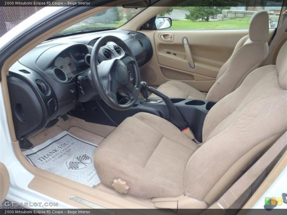 Beige Interior Photo for the 2000 Mitsubishi Eclipse RS Coupe #54280146