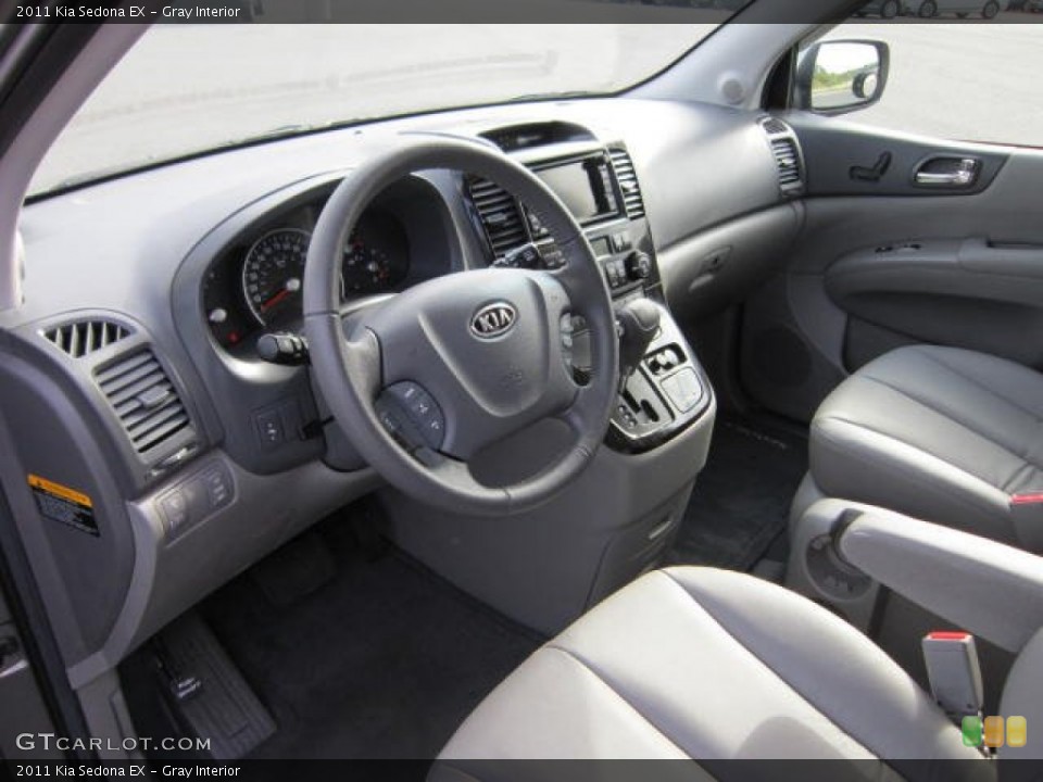 Gray Interior Prime Interior for the 2011 Kia Sedona EX #54280151