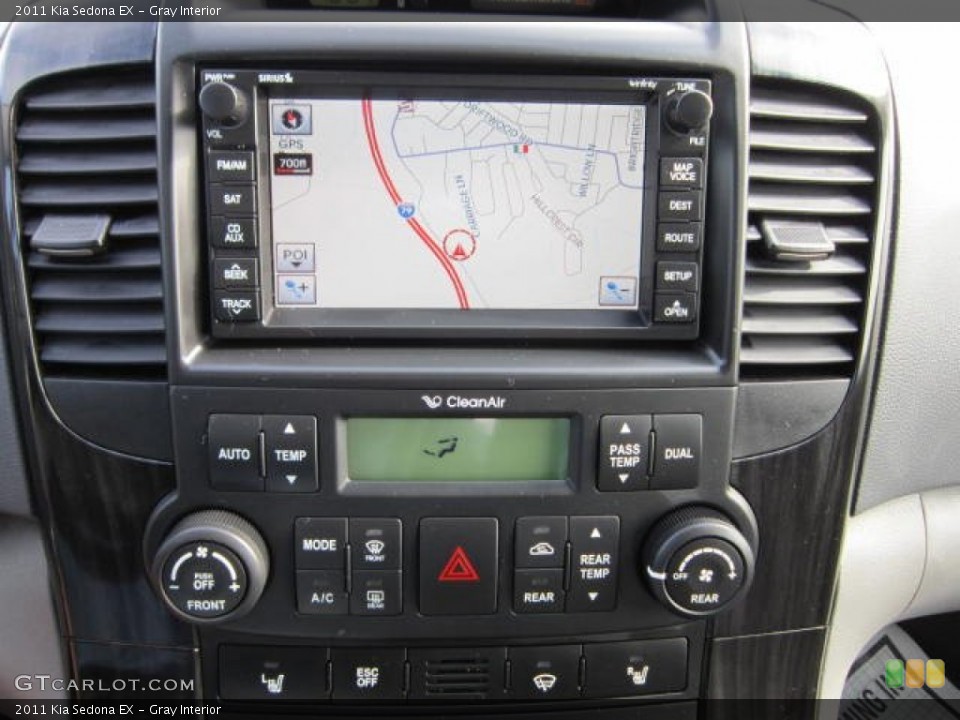 Gray Interior Navigation for the 2011 Kia Sedona EX #54280175