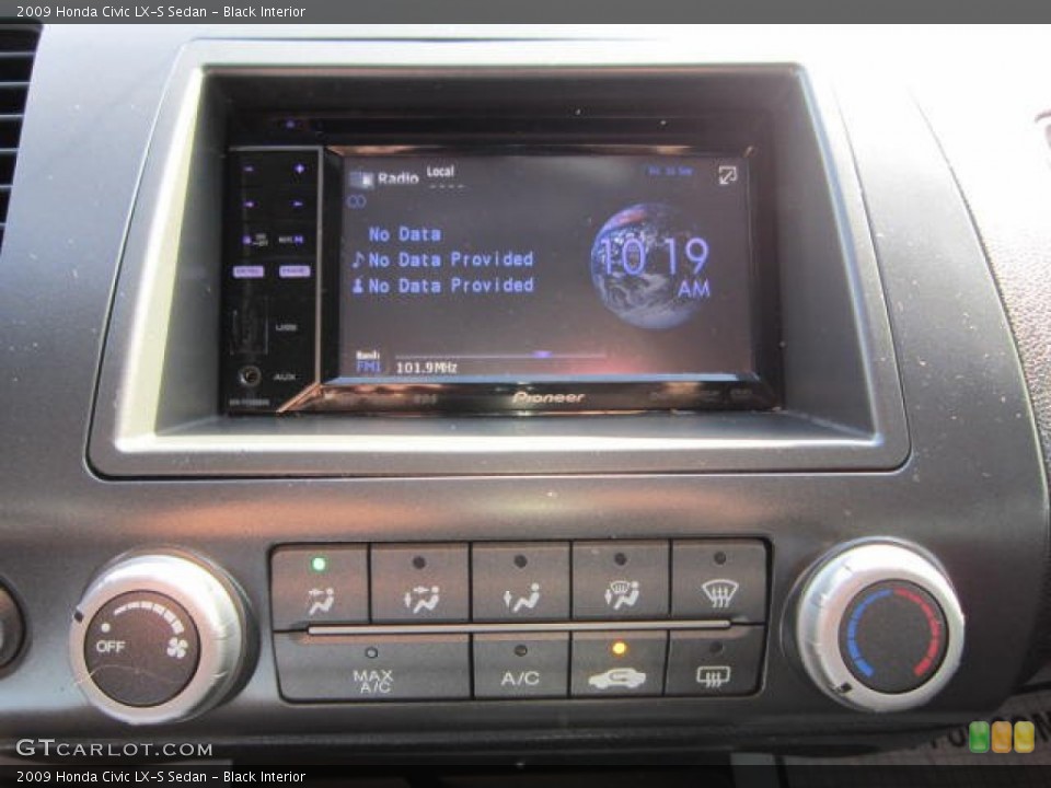 Black Interior Controls for the 2009 Honda Civic LX-S Sedan #54280529