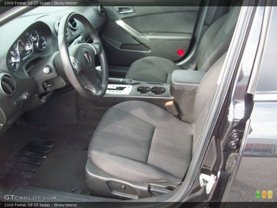 Ebony Interior Photo for the 2009 Pontiac G6 GT Sedan #54280742