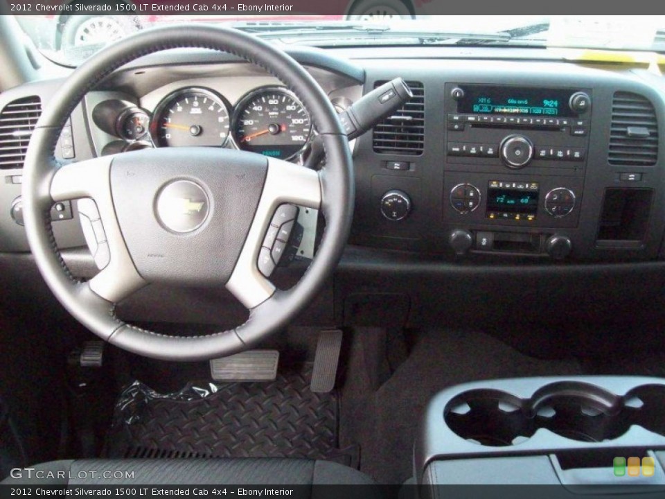 Ebony Interior Dashboard for the 2012 Chevrolet Silverado 1500 LT Extended Cab 4x4 #54281480