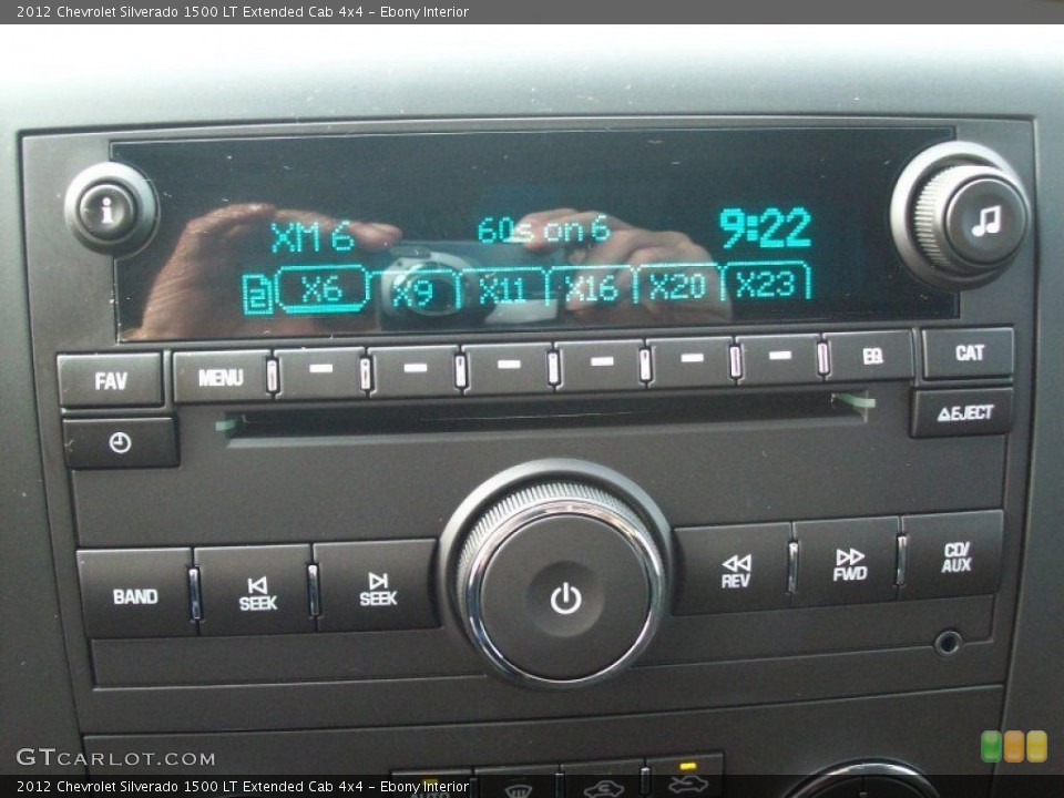 Ebony Interior Audio System for the 2012 Chevrolet Silverado 1500 LT Extended Cab 4x4 #54281492